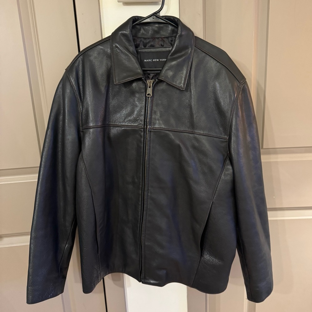 Marc New York Dark Leather Jacket